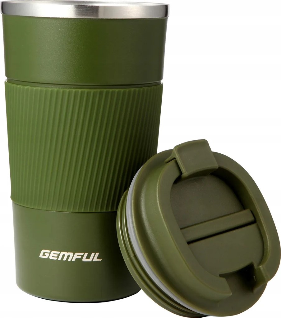 Rozsdamentes acél kávéspohár 510ml újrafelhasználható kávéspoharak fedéllel