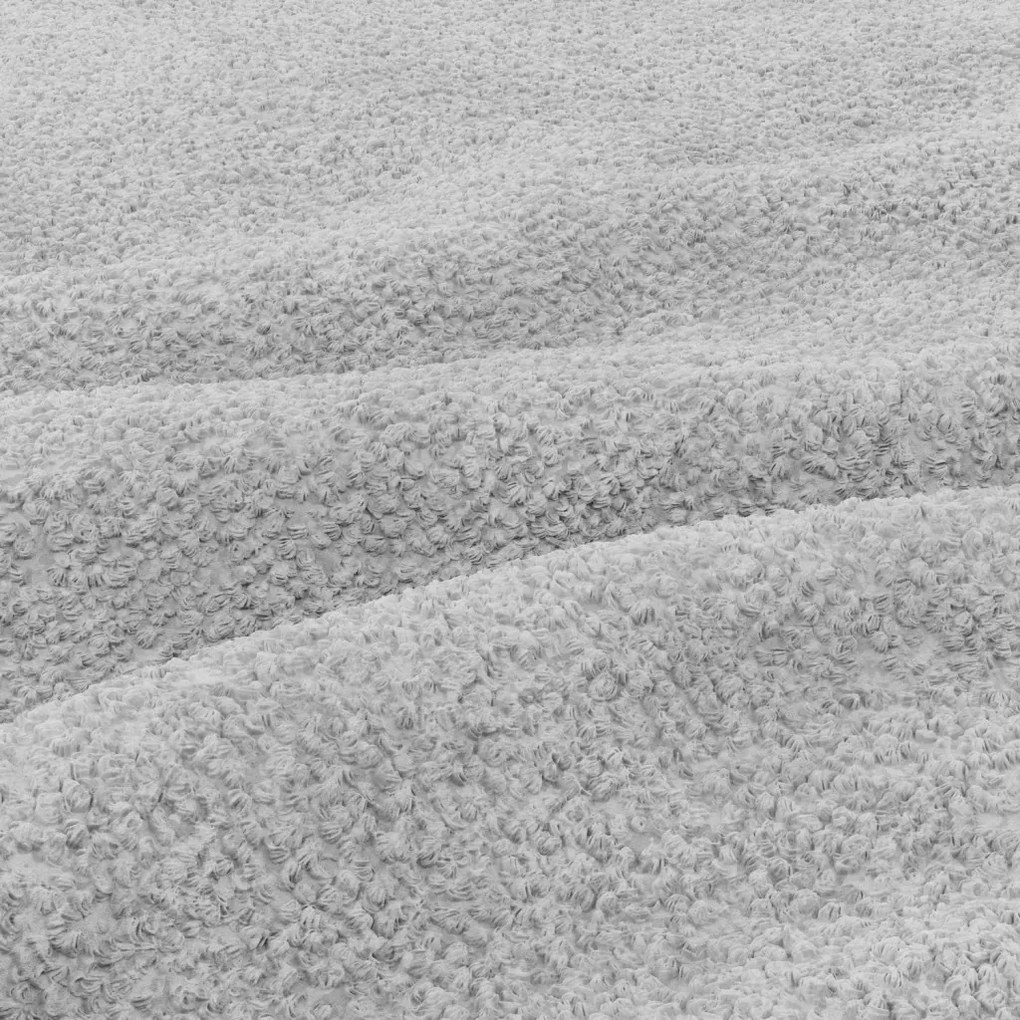 Modena sarokkanapé, bouclé, univerzális oldal, szürke