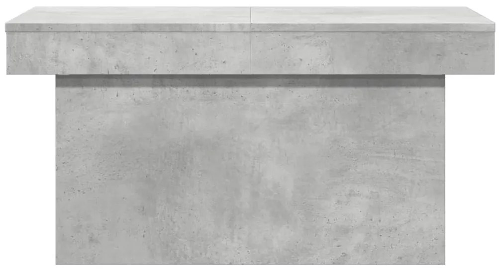 Betonszürke szerelt fa dohányzóasztal 100 x 55 x 40 cm