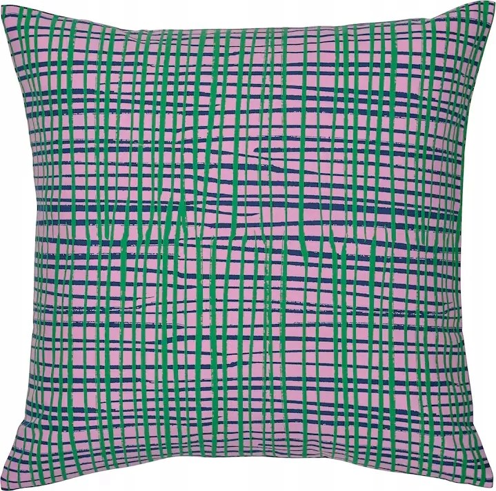 Ikea Hamnkrassing párnahuzat Rózsaszín/kék mintás 50x50cm