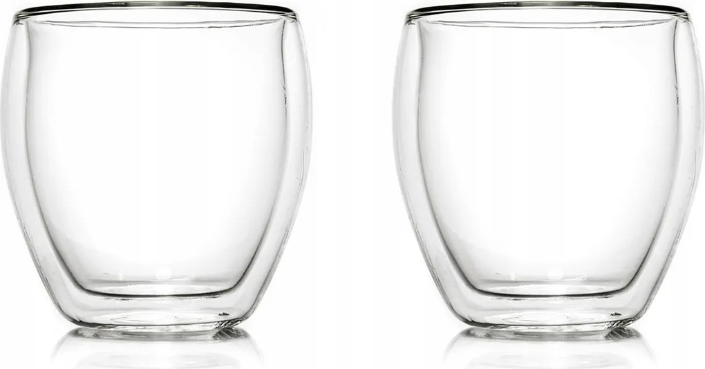 Lux Duplafalú Pohár Felfújható Üveg 100ml 2db Espresso Creano