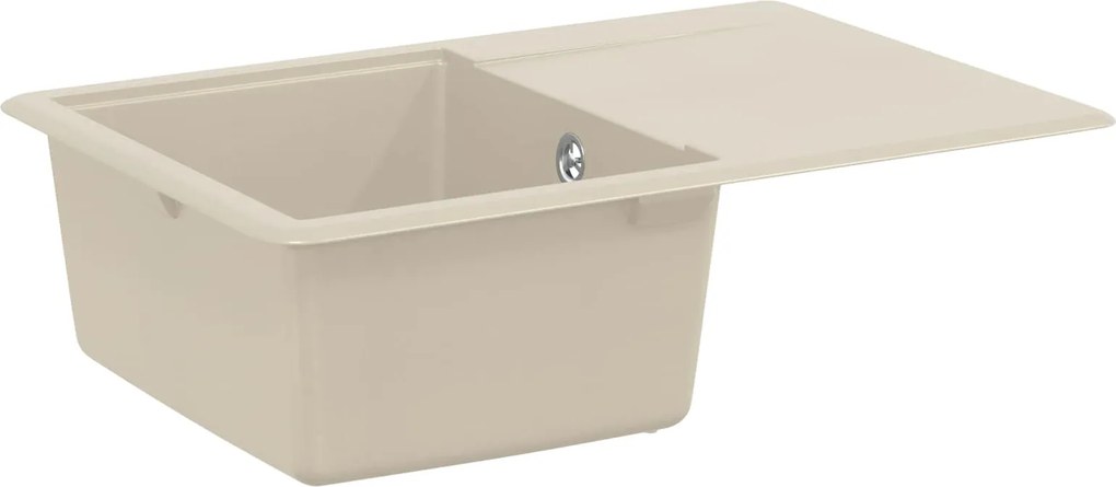 vidaXL Mosogató Bézs 670 x 460 mm 80% Kvarc és 20% Gyanta
