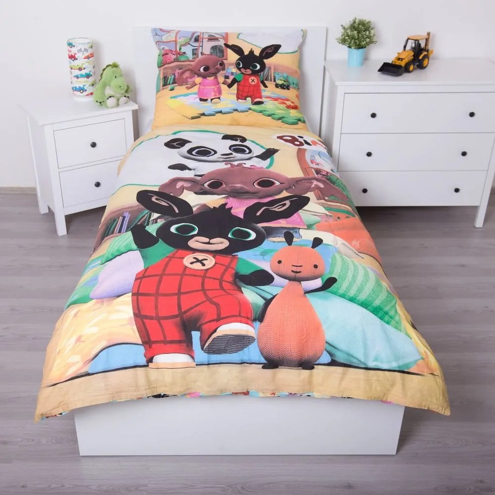 Egyszemélyes pamut gyerek ágyneműhuzat 140x200 cm Bing – Jerry Fabrics