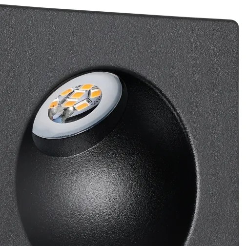 Eglo 900251 - LED Lépcsőmegvilágító ZARATE LED/2W/230V 3000K fekete