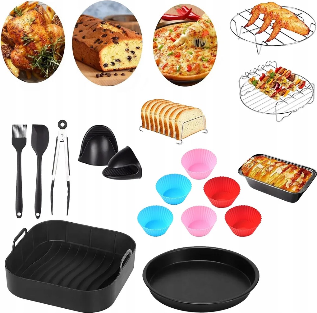 16DB-OS Akcesoria Szett Air Fryer Olajsütőhöz Új 2026