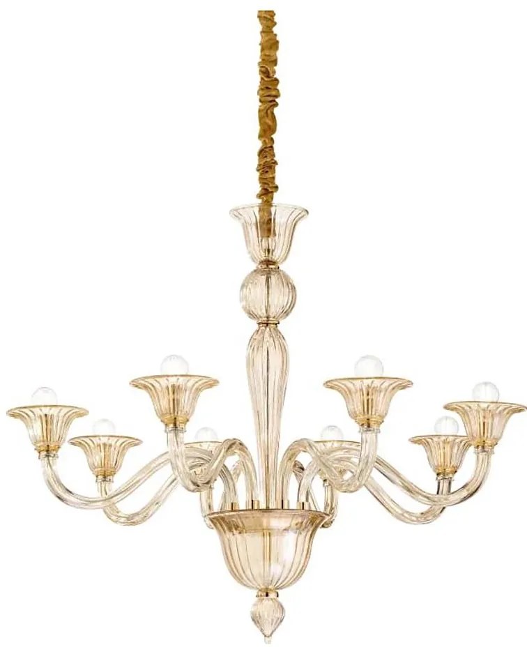 Ideal Lux - Csillár láncon BRIGITTA 8xE14/40W/230V átm. 89 cm réz