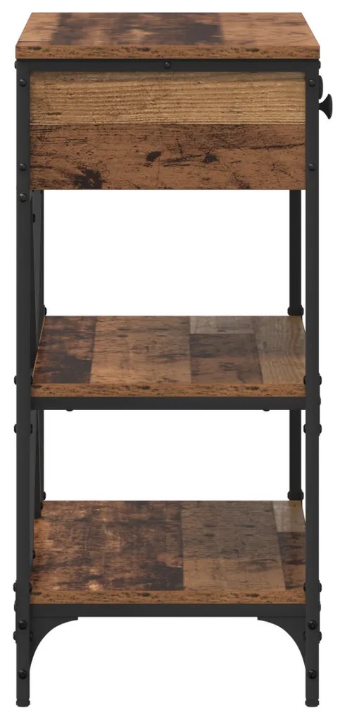 Konzoltábla Régi Fa 75x34.5x75 cm Műanyag Fa