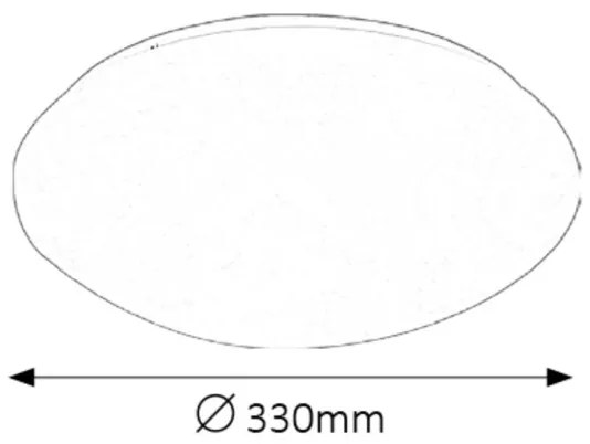 Rabalux 3438 - LED Fürdőszobai mennyezeti lámpa LUCAS LED/18W/230V