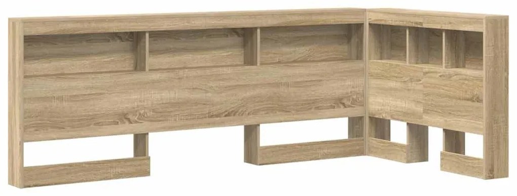 Tároló fejtámla polcokkal tárolóval sonoma tölgy 80 cm Faanyag