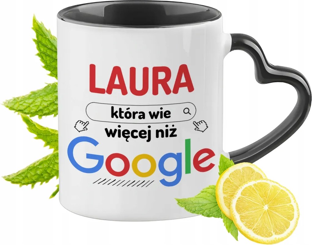 Laura Bögre Fekete Szív Alakú Füllel Ajándék Nyomtatott