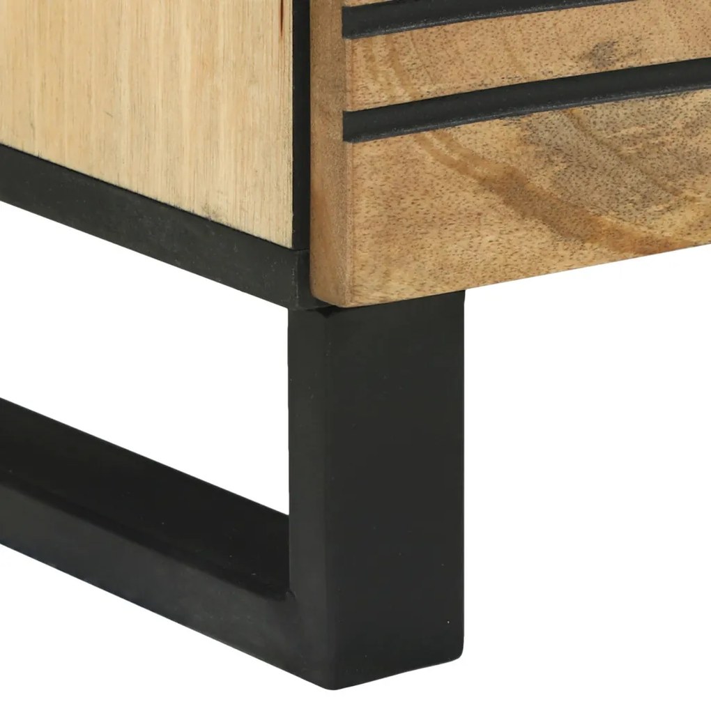 Highboard - 40x33.5x110 cm Tömör Mangófából