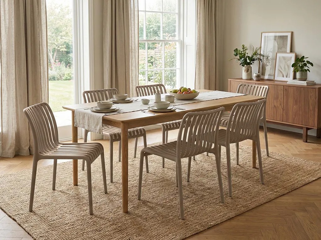 Műanyag szék TREGO, bézs