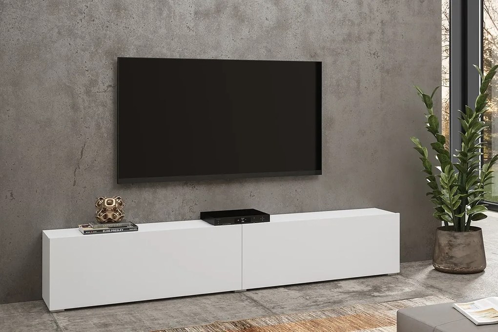Tv asztal/szekrény Avernic Typ 40 (fehér + wotan tölgy). 1042053