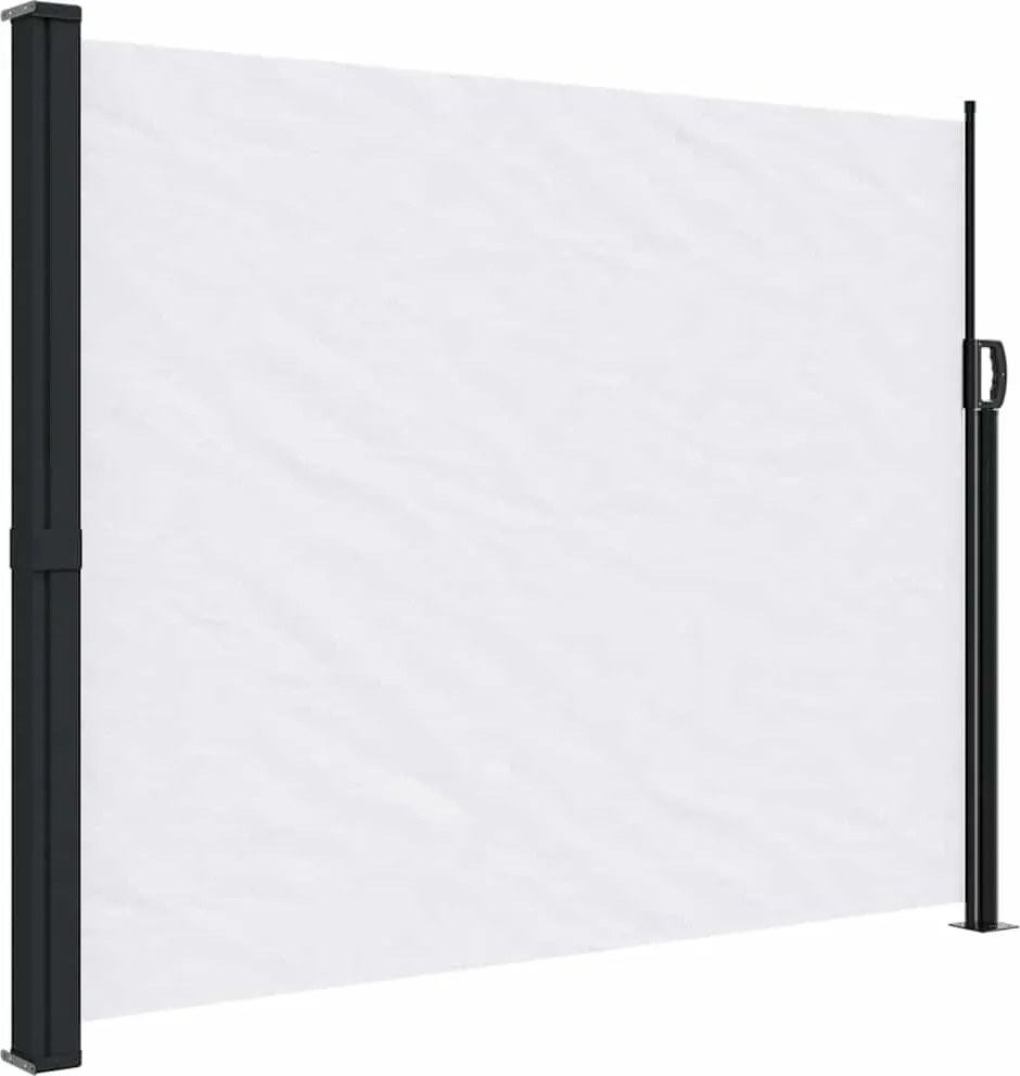 vidaXL fehér behúzható oldalsó napellenző 160 x 500 cm