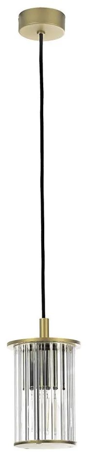 Argon 8755 - Kültéri csillár zsinóron NORFOLK 1xE27/15W/230V IP44 arany