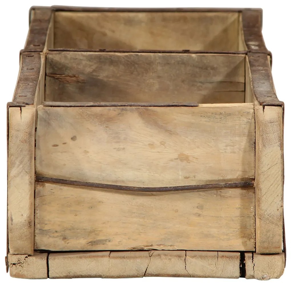Tálcák 4 db 60,5x15x9 cm Tömör Fa Újrahasznosított