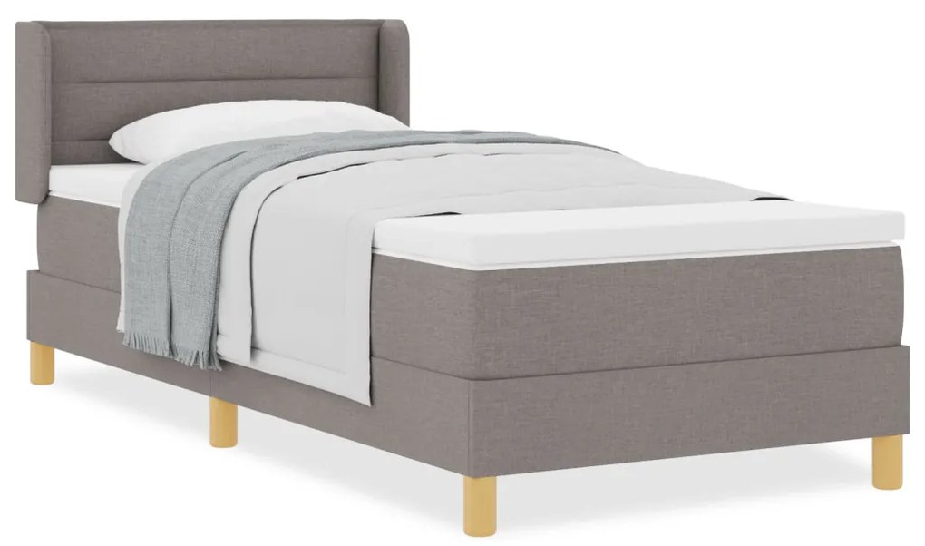 Boxspring ágy matrac menta színben, 80 x 200 cm, textil.