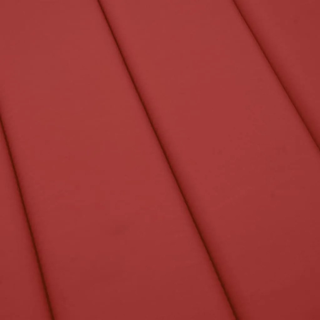 piros oxford szövet napozóágy párna 200 x 70 x 3 cm