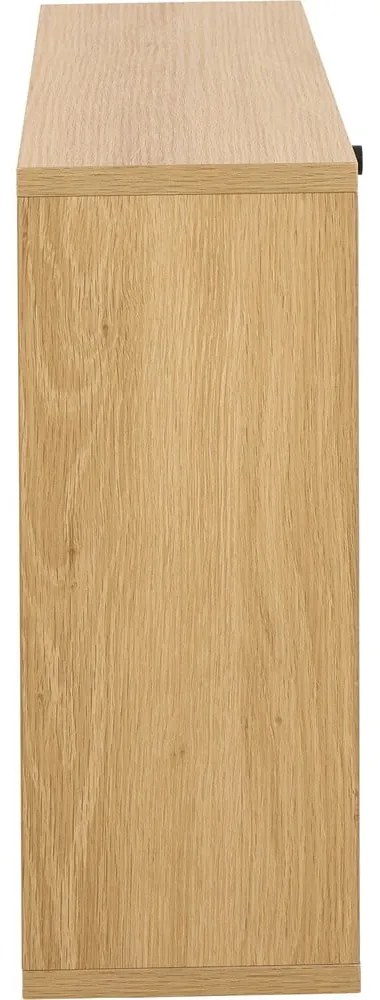 Natúr színű billenő ajtós cipőtartó tölgyfa dekorral 72x43x17 cm Albany – Actona