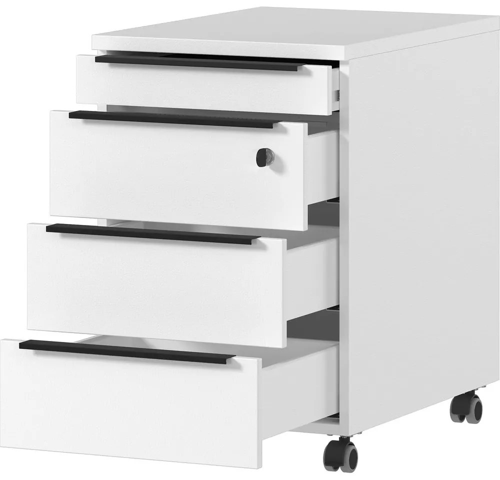 Fehér zárható szekrény 42x63 cm Mailand – Germania