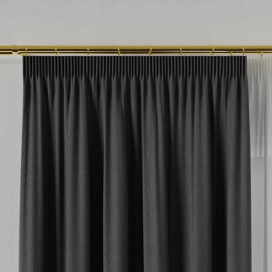 Kétfelhasználású Szövet Függönynek Rufus 320cm grafit