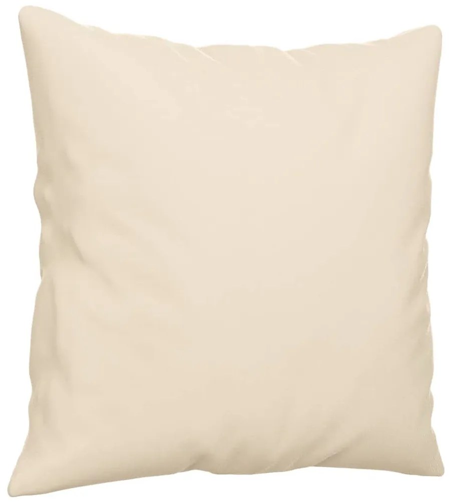 vidaXL 3 részes bézs mikroszálas szövet ülőgarnitúra párnával