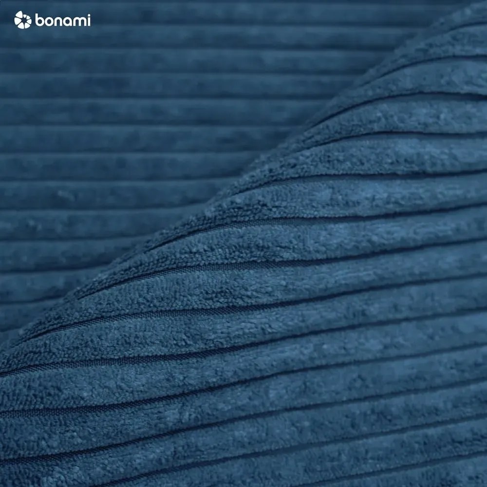 Kék kordbársony kinyitható kanapé 218 cm Tori – Bonami Selection