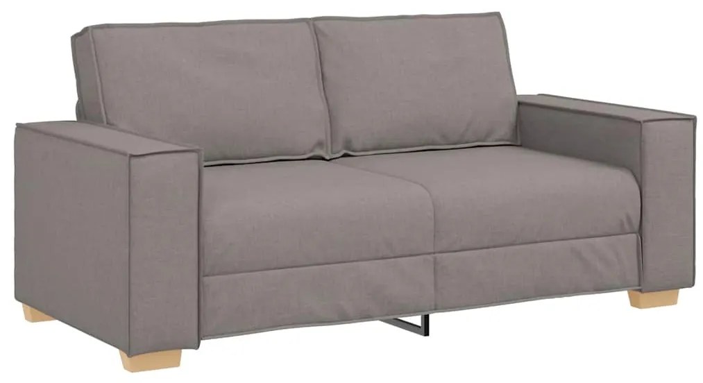 kétszemélyes, bézs színű, szövetből készült kanapé 140 cm