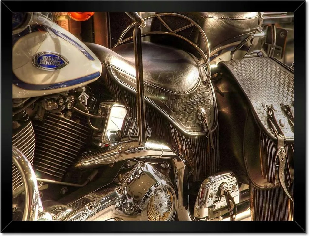 Poszterek keretben 40x30 Harley Davidson Motorkerékpár