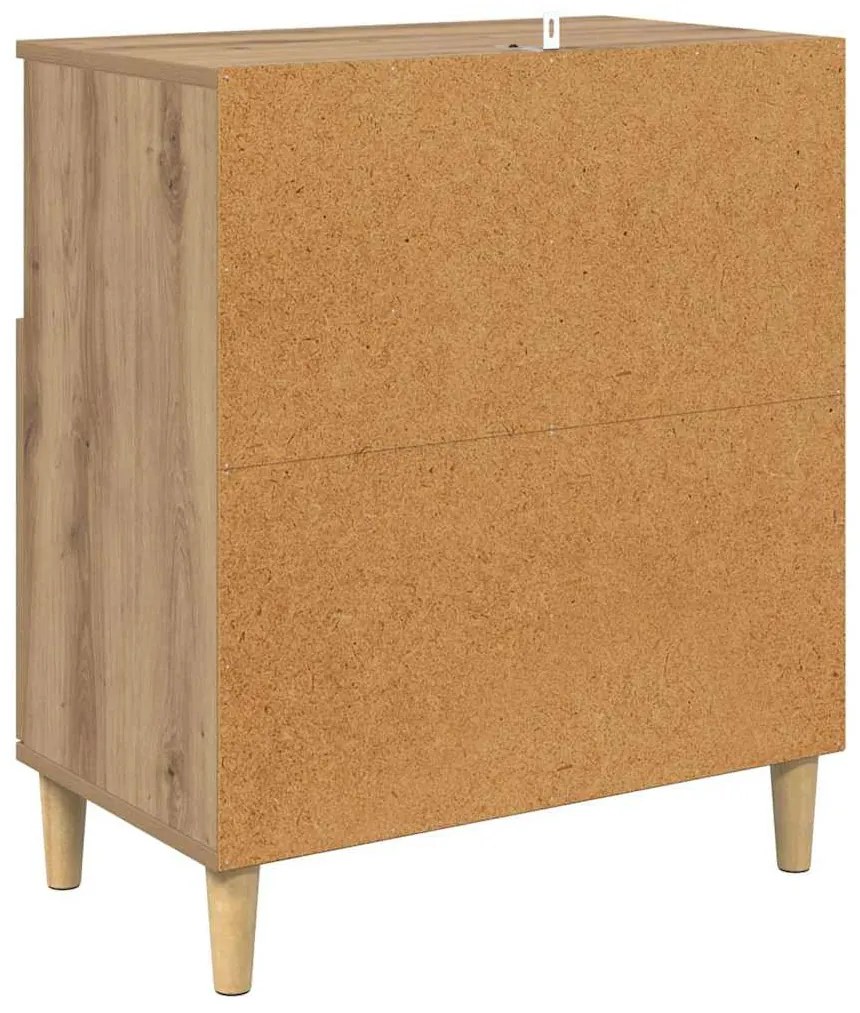 Oldalszekrények 2 pcs Artisan tölgy 60 x 35 x 70 cm Faanyag