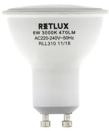 Retlux RLL 310 GU10 szabályozható LED izzó 3STM 6W
