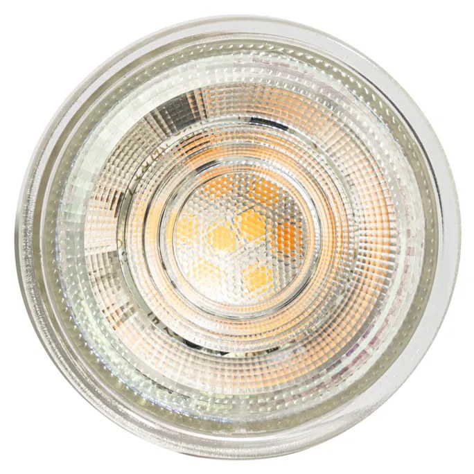 5 darabos GU10 50 mm-es, dimmelhető Kelvin LED izzókészlet, átlátszó, 4,5 W, 345 lm, 2000-2700K