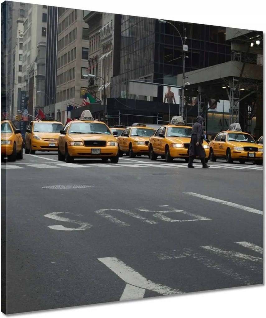 Vászonkép 50x50 New York sárga taxik