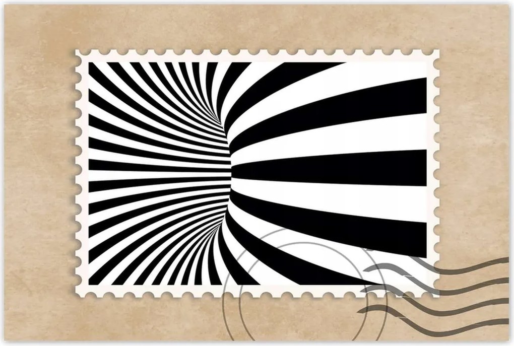 Poszterek 120x80 Absztrakt fekete-fehér