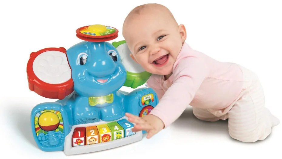 Elefánt Cute interaktív zenélő játék Clementoni
