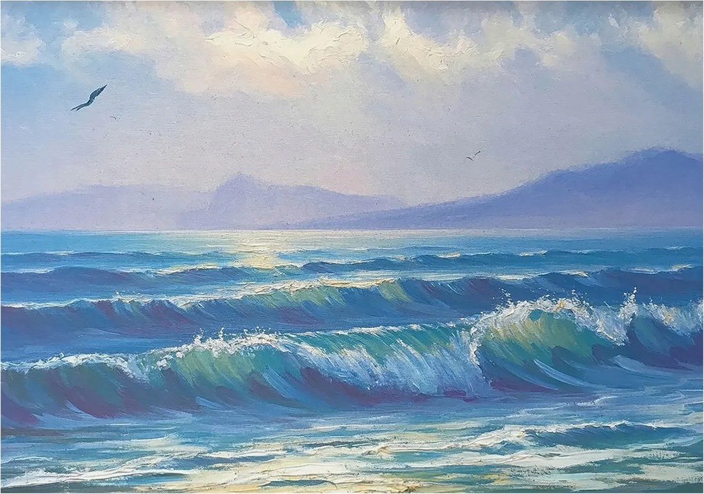 Fotótapéta Dekoratív Fali Tapéta Tengeri hullámok 208x146