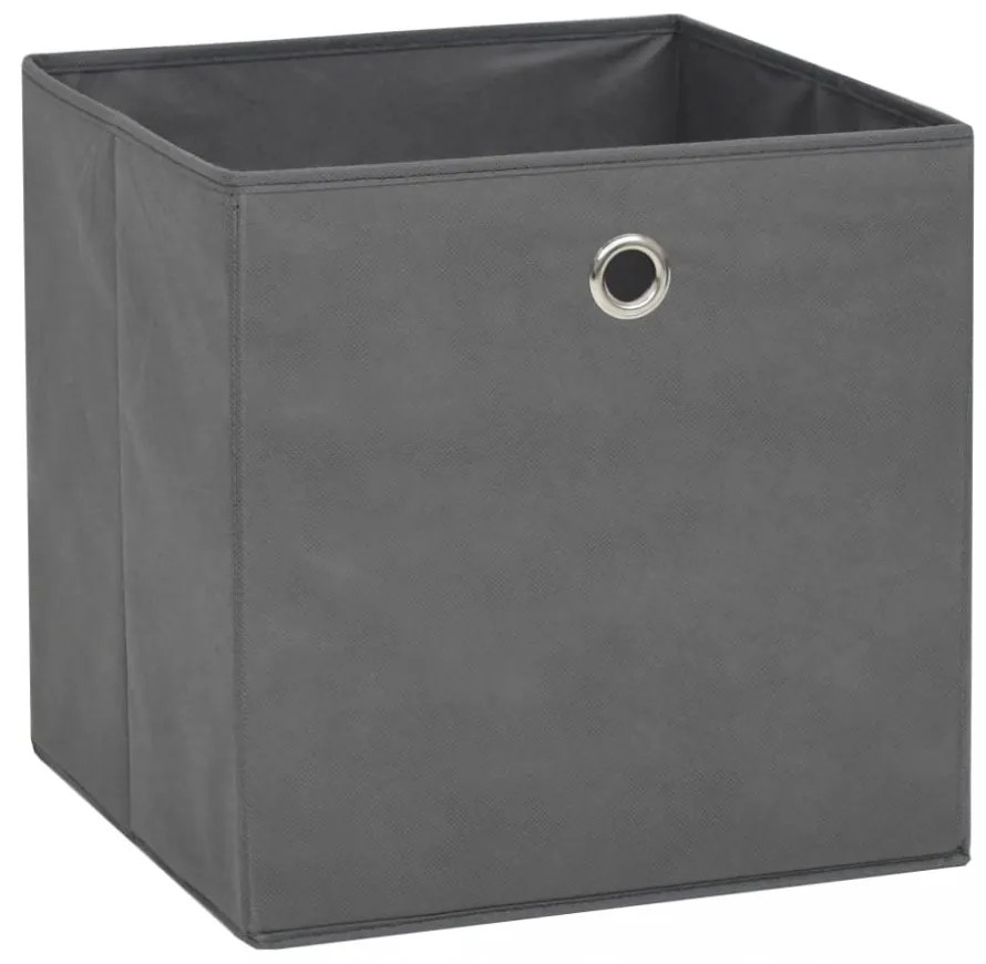 4 db szürke, nem szőtt tárolódoboz 32 x 32 x 32 cm