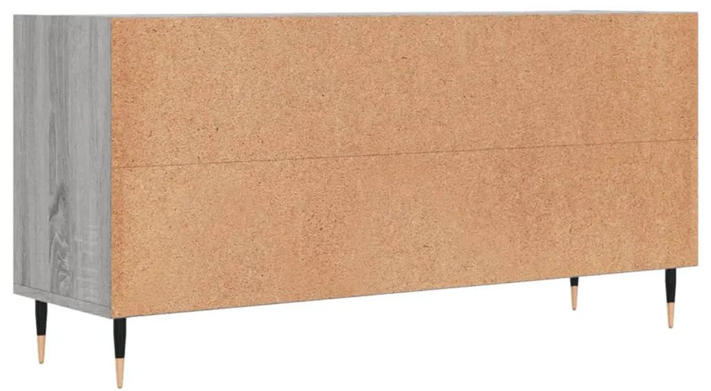 szürke sonoma színű szerelt fa TV-szekrény 103,5x30x50 cm