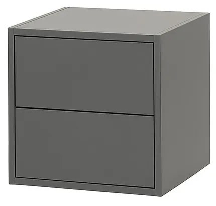 Boxie 2 fiókos fali szekrény 40x40x37 cm antracit