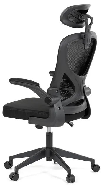 Irodai forgószék hintamechanikával, fekete kárpittal. KA-K2021 BK