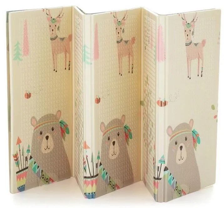 PETITE&MARS - Összecsukható játékszőnyeg CAMPY ELEPHANT&FOX