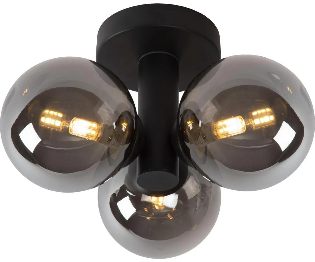 Lucide 74116/03/30 - Fürdőszobai mennyezeti lámpa TRUDY 3xG9/40W/230V IP44 fekete