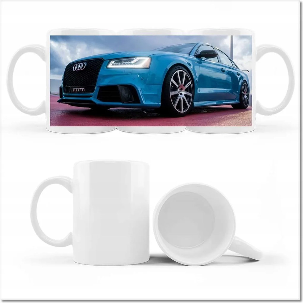 Fotó bögre Kék Audi