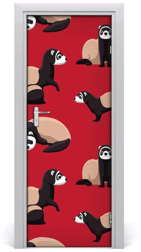 Fotótapéta ajtóra görény 85x205 cm