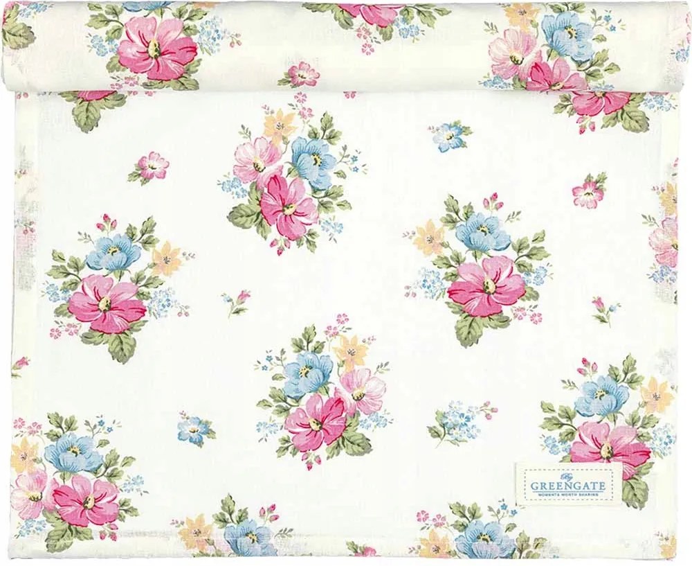 Josefina pamut futópad white Green Gate, 140 x 45 cm