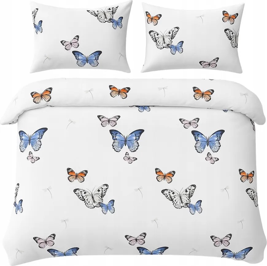 Ágyneműhuzat Garnitúra 220x200 2x Párnahuzat 70x80 Szatén Pamut Különböző Minták