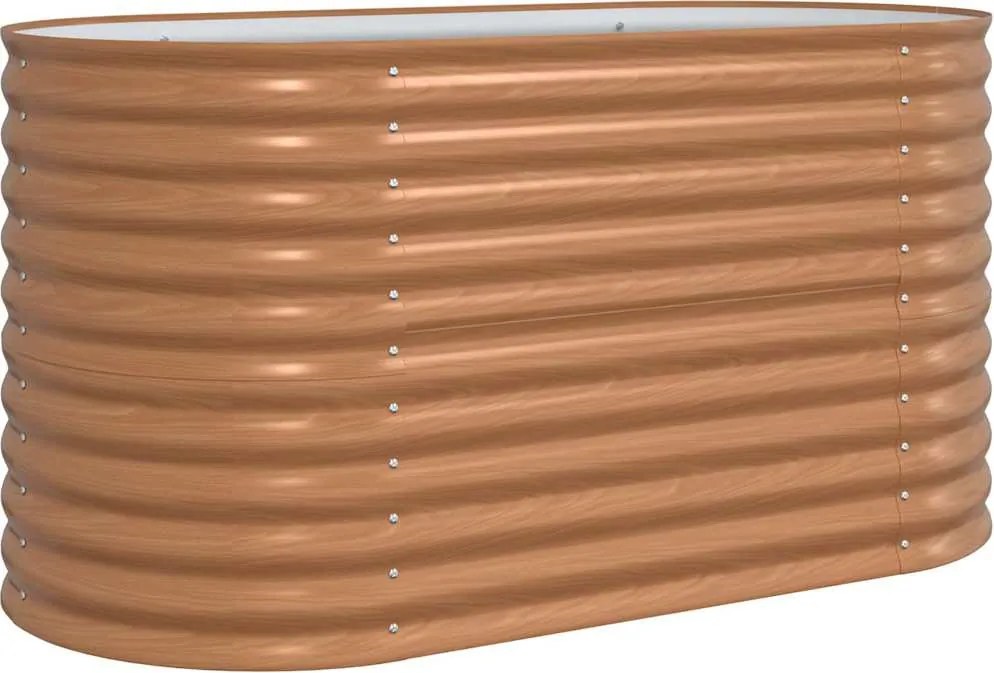 vidaXL Emelt Ágy Barna 160 x 80 x 81 cm Acél