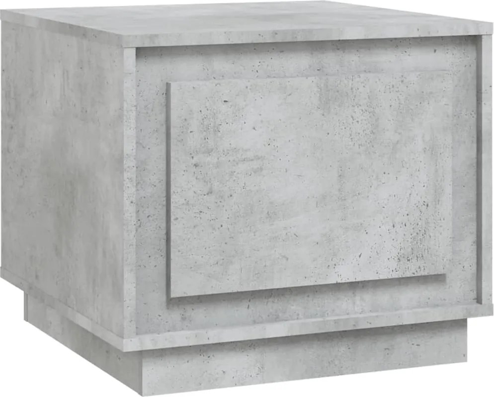 vidaXL betonszürke szerelt fa dohányzóasztal 51x50x44 cm