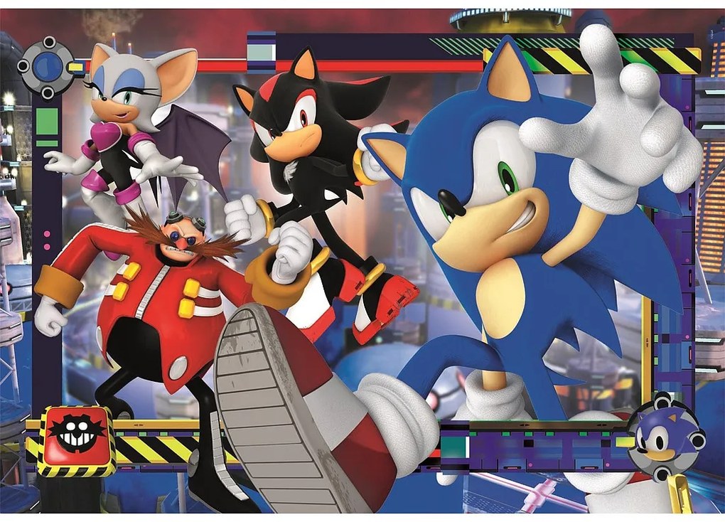 Sonic a sündisznó Spin Dash 180 db-os puzzle Clementoni