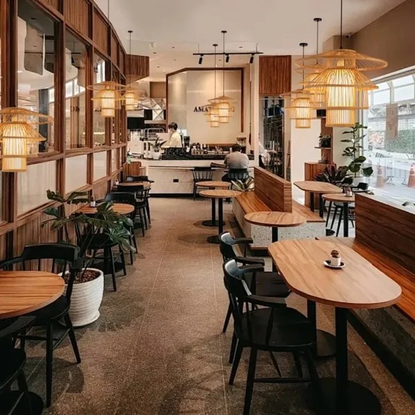 Immax 08255L - Csillár zsinóron PINCHOS 1xE27/40W/230V átm. 50 cm bambusz